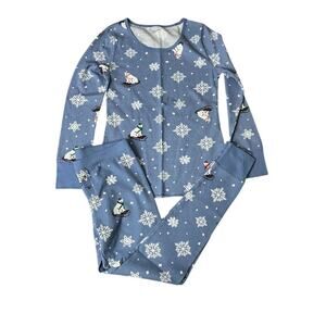 Old Navy Waffle-Knit Pajama Bears that Sleigh Womens Size Medium